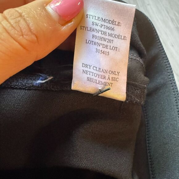 Helmut Lang Black Compress Mesh Dress Pants Legging Women’s Size Small Designer - Picture 4 of 12